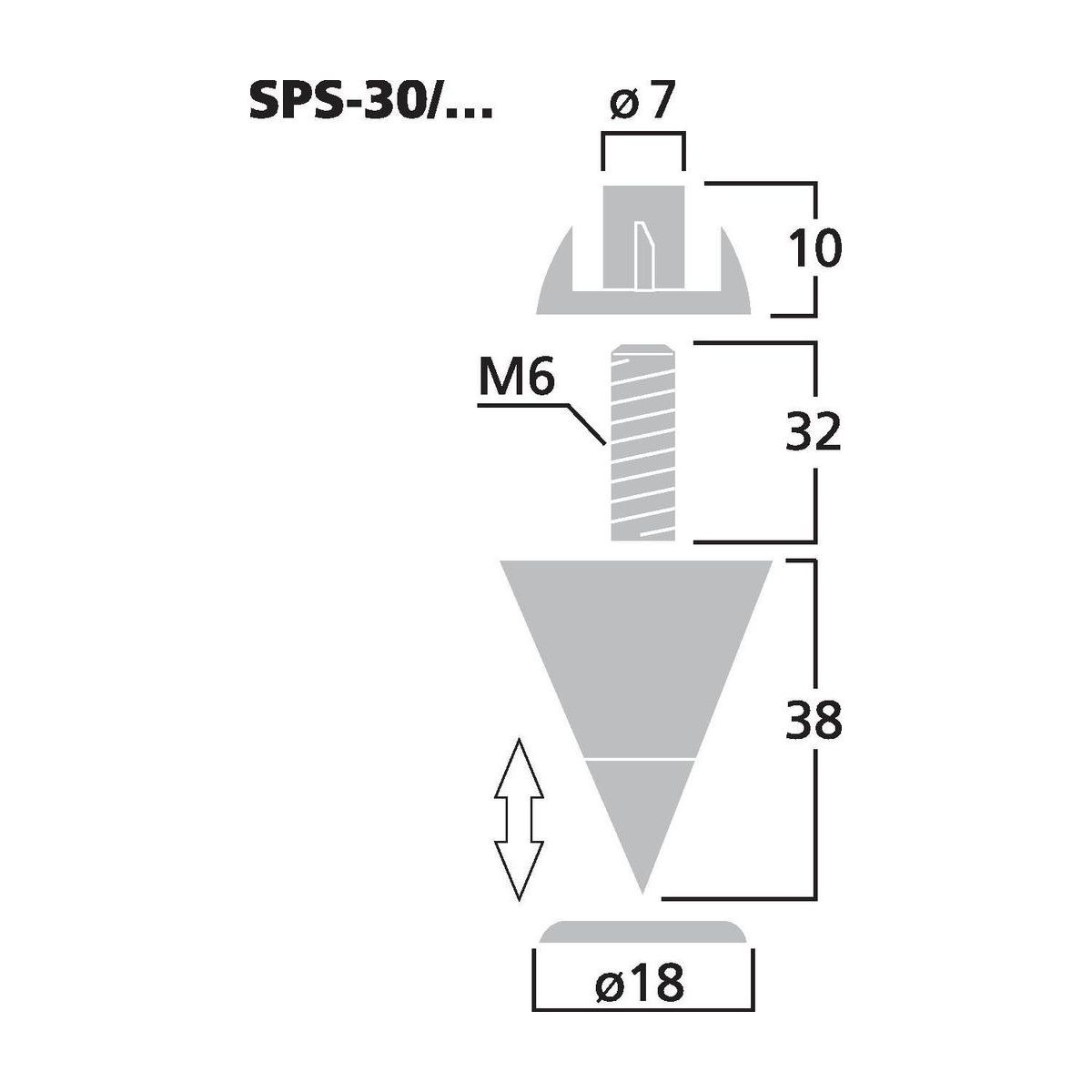 SPS-30/SC | Set of speaker spikes (4 pcs.)-6137