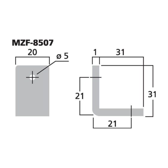 MZF-8507 | Kovový roh-5340