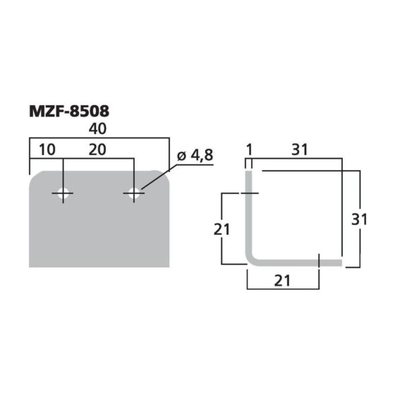 MZF-8508 | Kovový roh-5341