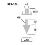 SPS-10/GO | Set of speaker spikes (4 pcs.)-6132
