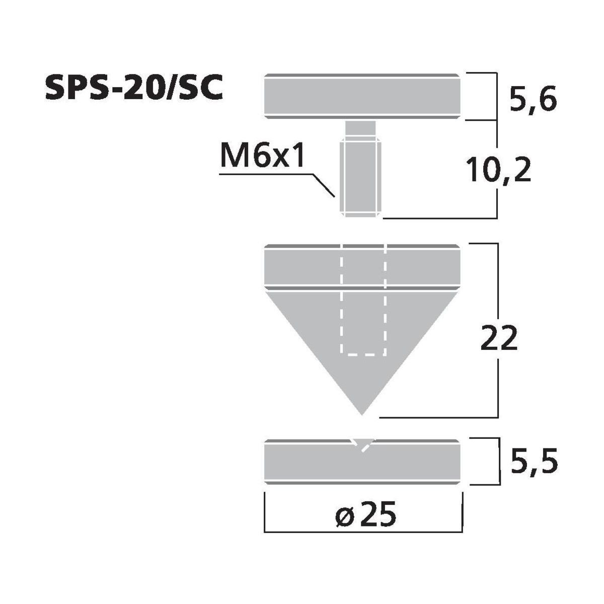 SPS-20/SC | Set of speaker spikes (4 pcs.)-6135