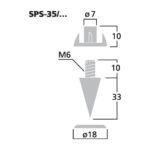 SPS-35/SC | Set of speaker spikes (4 pcs.)-6142