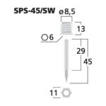 SPS-45/SW | Set of speaker spikes (4 pcs.)-6143