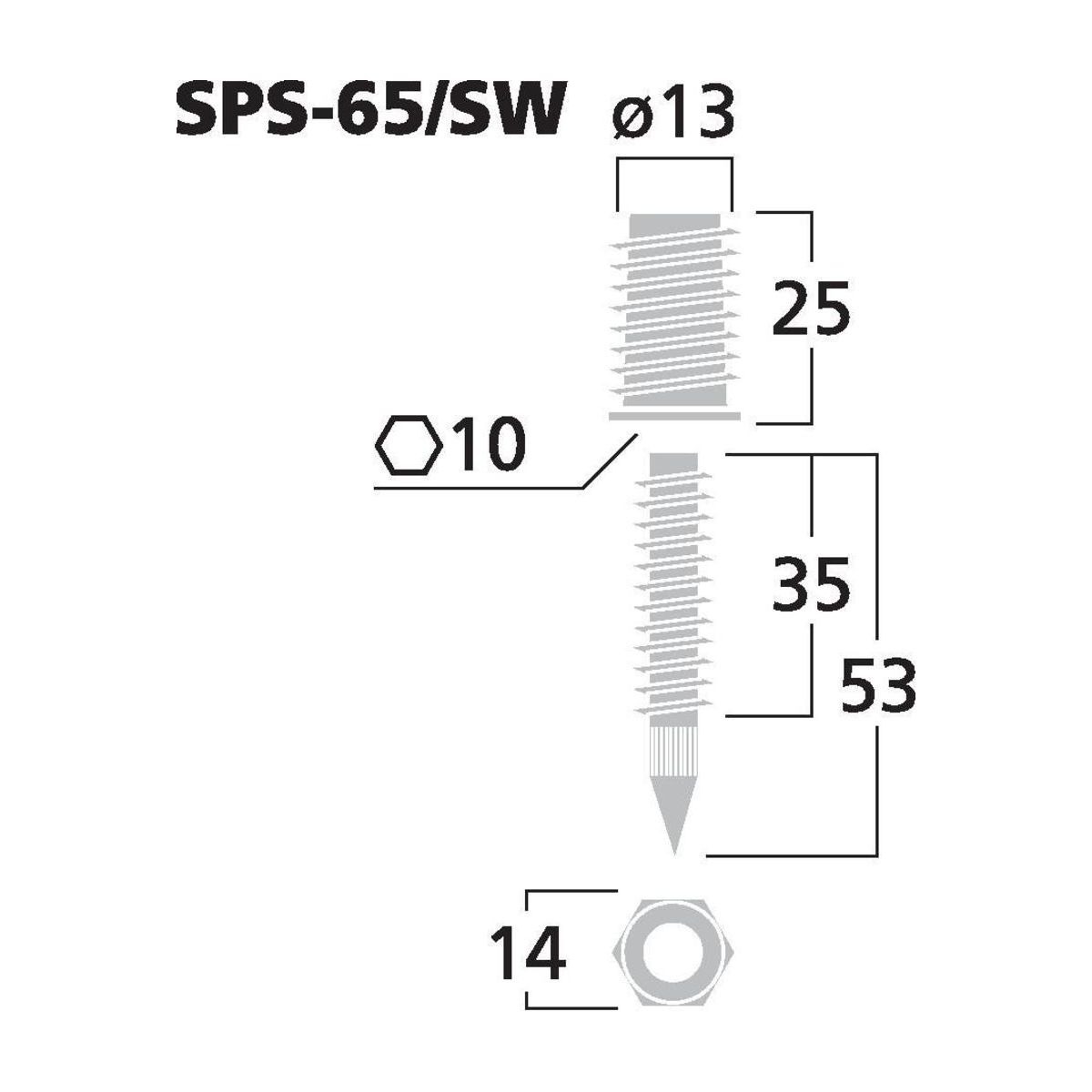 SPS-65/SW | Set of speaker spikes (4 pcs.)-6145
