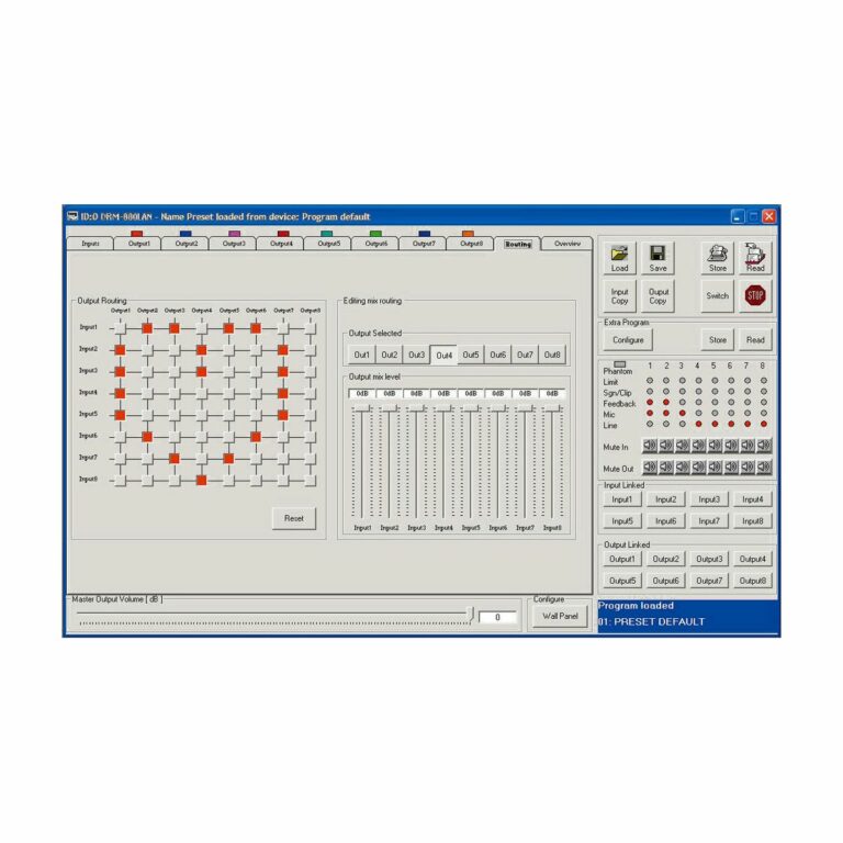 Digital 8x8 matrix router | DRM-880LAN-4347