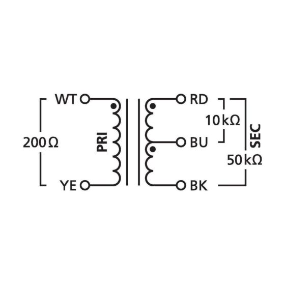 NTE-10/3 | Audio transformer 1:3/1:10 for microphone signals-5424