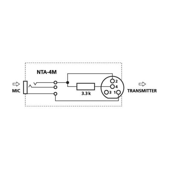 NTA-4M | Adapter for headband microphones and earband microphones-5421