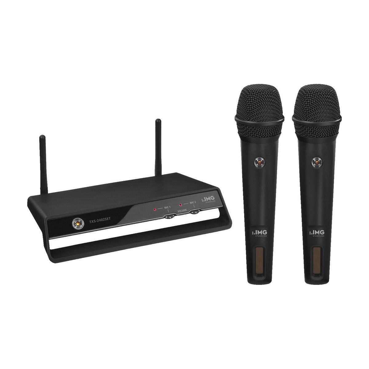 TXS-2402SET | Digital wireless 2-channel PLL microphone system, 2.4 GHz-0