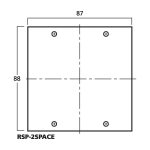 RSP-2SPACE | 2-fold segment panel for RSP-10F-5721