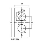 RSP-12D | 1-fold segment panel for RSP-10F-5718