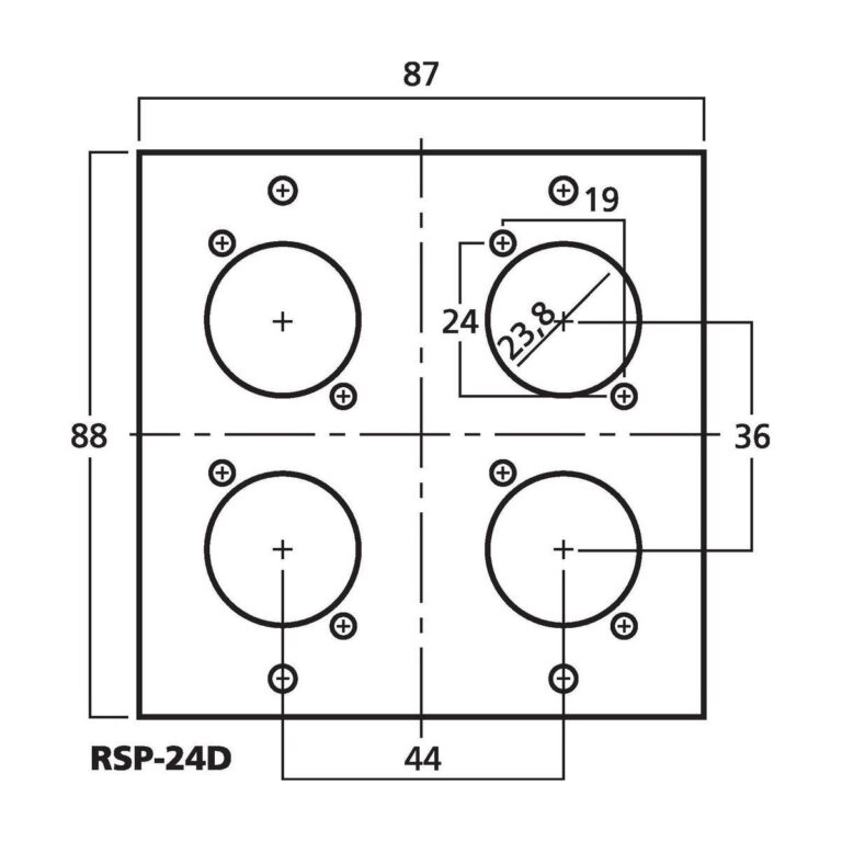 RSP-24D | 2-fold segment panel for RSP-10F-5720