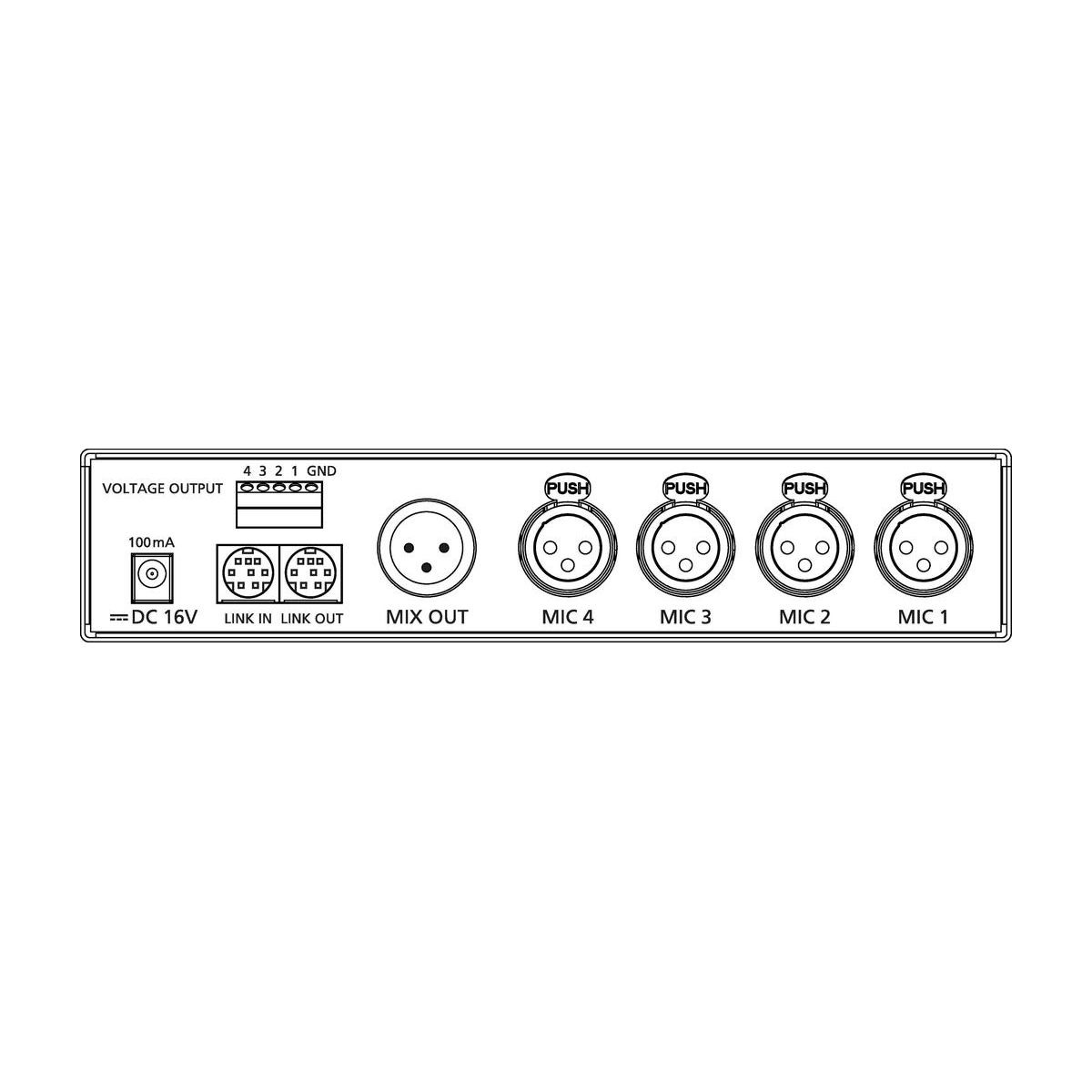 CS-4 | Automatický mixer mikrofónov-6616