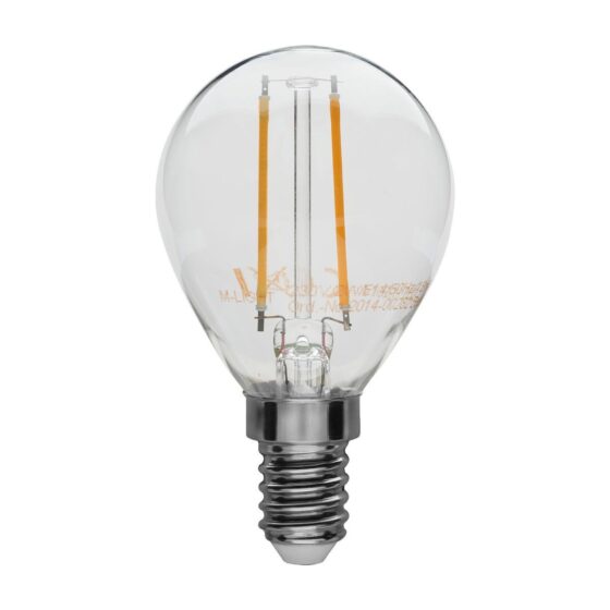 LDB2-142G/WWS | Žiarovka LED v tvare kvapky, E14, ~ 230 V / 2 W, nestmievateľná-0