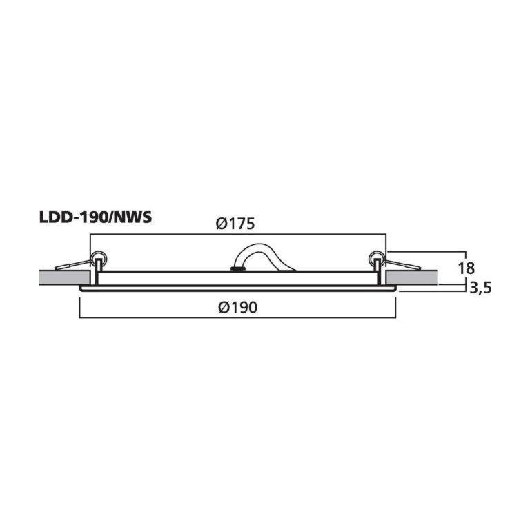 LDD-190/NWS | LED svietidlo, 16 W, 1,070 lm-4807