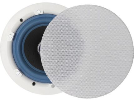 Active 2-way flush-mount ceiling speaker with integrated Dante<sup>®</sup> module